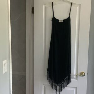 Cache Black Textured Dress